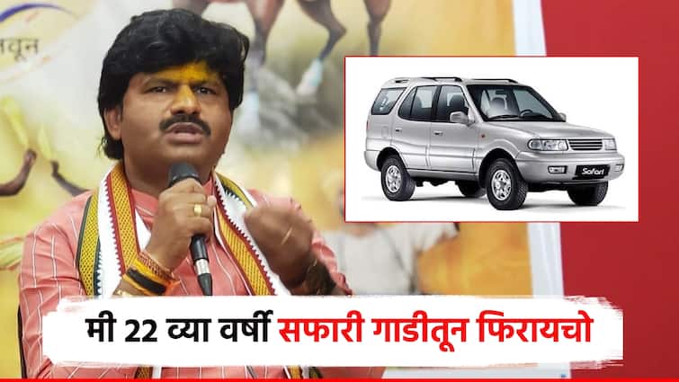 Gopichand Paladkar counterattack on ncp suraj chavan says I used to travel in a safari car at the age of 22 I dont need to steal or kill मी 22 व्या वर्षी सफारी गाडीतून फिरायचो, मला चोऱ्या-माऱ्या करायची गरज नाही; गोपीचंद पळडकरांचा पलटवार