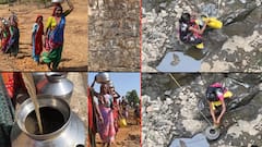 हंडाभर गढूळ पाण्यासाठी 'लाडक्या बहिणी'ची वणवण; कुठंय मिशन 'जल'जीवन? पाहा फोटो