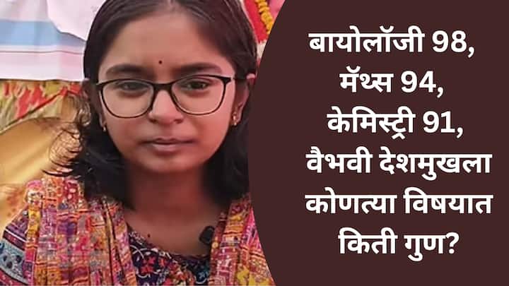 बारावीच्या परीक्षेचा ऑनलाईन निकाल जाहीर सरपंचांच्या मुलीचं घवघवीत यश, वैभवी संतोष देशमुख हिला किती टक्के मिळाले.